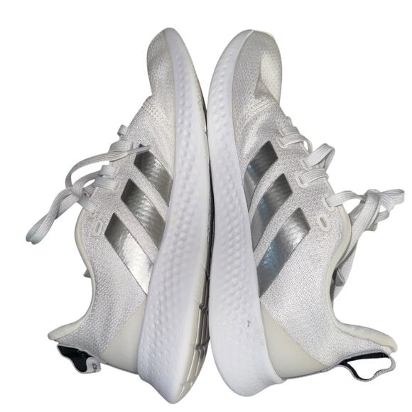 Adidas Women's Puremotion Running Shoe Size 9.5 FW3264 White/Silver/Grey - Picture 7 of 10